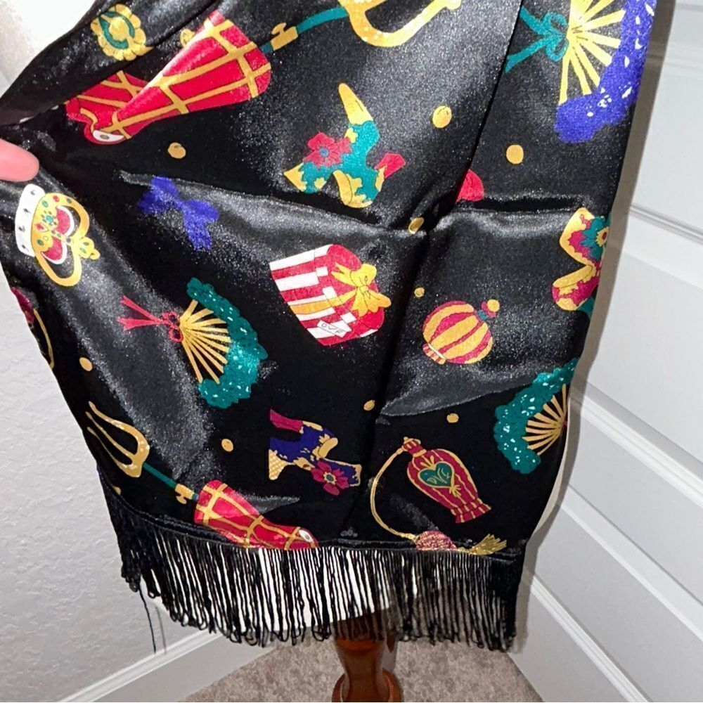 Diane Von Furstenberg The Color Authority Fringe Holiday Scarf - Picture 2 of 5